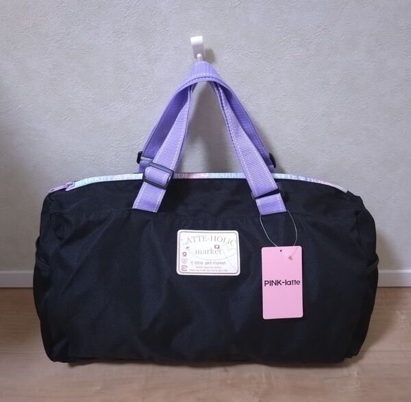 新品 ピンクラテ ボストンバッグ サブバッグ プールバッグ 修学旅行 自然教室