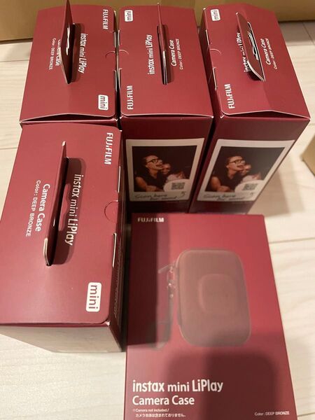 【新品未開封】FUJIFILM instax mini LiPLay BRONZE チェキ専用カメラケース 20個セット