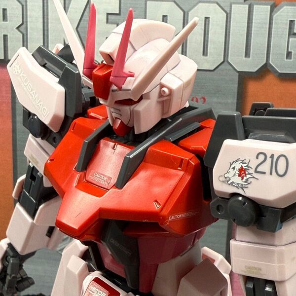 ガンダムSEED ガンプラ MG MBF-02 ストライクルージュ 素組み完成品 マスターグレード 赤バンダイ