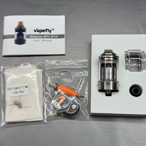 vapefry galaxies MTL RTA シルバー 中古品 程度良好②