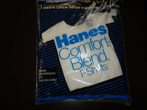 【新品】デットストックUSA製 Hanes ヘインズ　ブレンド 3枚パック Tシャツ Mサイズ クルーネック 90年代アメリカ製 レア ビンテージ 無地