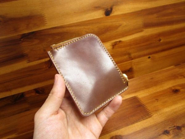 HORWEEN L字ファスナー ミニ財布 ホーウィン シェルコードバン コンパクト キャッシュレス ミニマル財布 小さい財布 コードバン