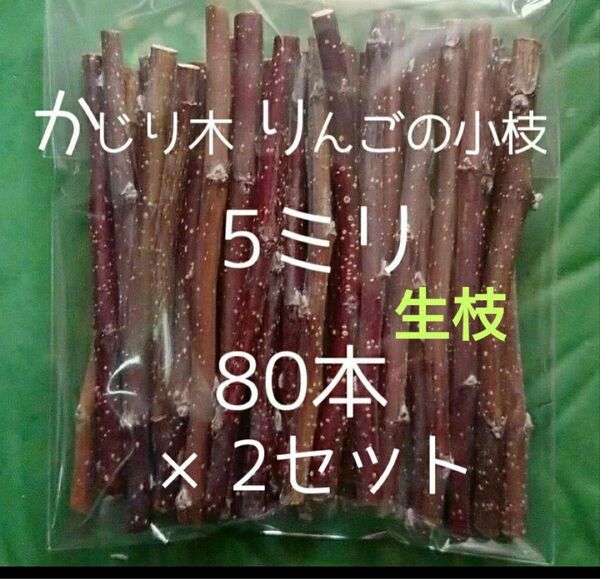 ハル様オーダーかじり木 りんごの細枝160本