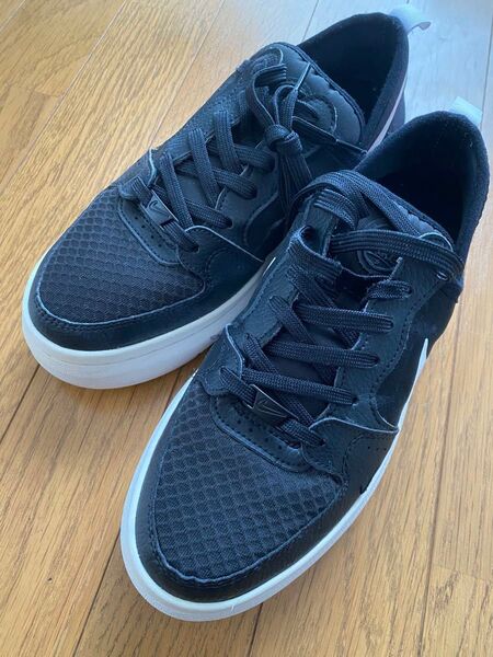 NIKE COURT VISION "ALTA" TXT 25.0cm スニーカー ブラック シューズ