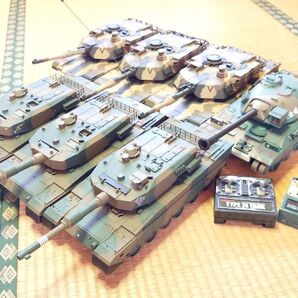 東京マルイ 1/24RCバトルタンク 6台+京商EGG 74式戦車 ジャンク品