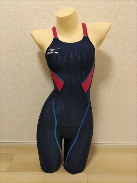 ミズノ Mizuno 競泳水着 ネイビー/ピンク Mサイズ