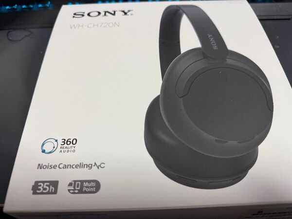ソニー(SONY) ワイヤレスノイズキャンセリングヘッドホン WH-CH720N 箱と説明書とケーブル全部付属