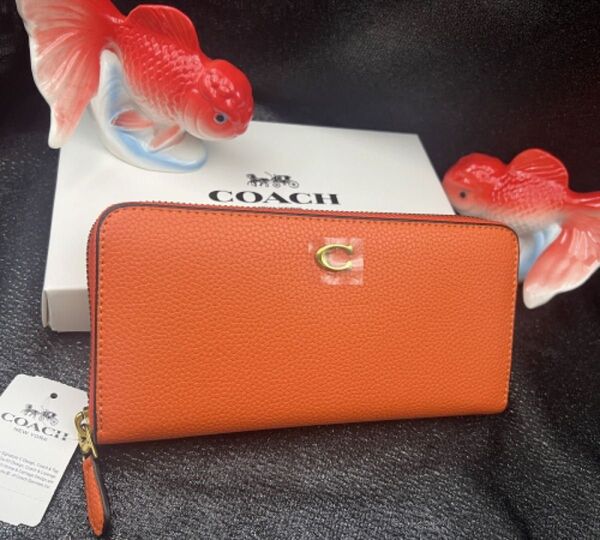 コーチ 長財布 アコーディオン COACH 財布 ラウンドファスナー レディース 財布 ジップ ウォレット 新品 ギフト