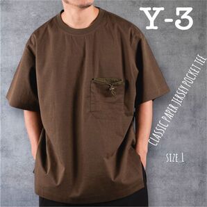 Y-3 CLASSIC PAPER JERSEY POCKET TEE Lワイスリー ポケT