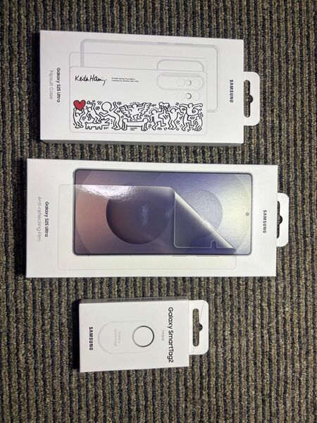 Galaxy S25 Ultra 用 純正品ケース 保護フィルム SmartTag2 3点セット