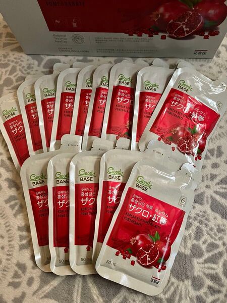 正官庄 グッドベース ザクロ ホンサム 紅蔘 50ml×15袋 パウチドリンク