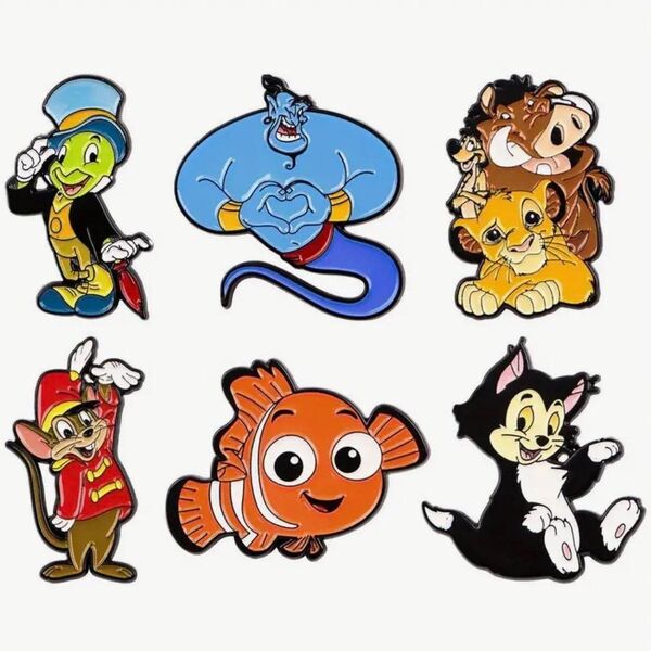 ディズニー ピンバッジ ピンズ ピンブローチ 6個セット