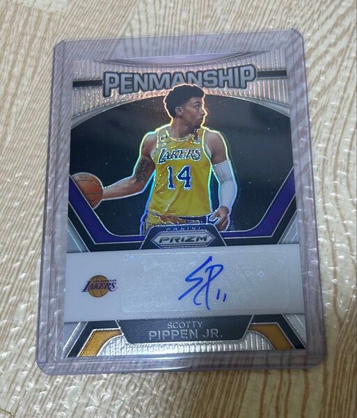 Panini Prizm ペンマンシップ スコッティ・ピッペンJr. 直筆サインカード