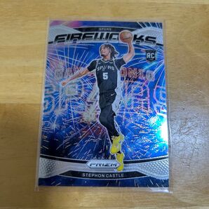 Stephon Castle Panini Prizm Fireworks RC Spurs NBA