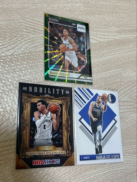 NBAカード 3枚セット デビン・バッセル、ビクター・ウェンバンヤマ、ルカ・ドンチッチ