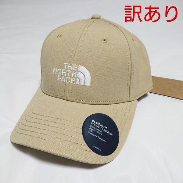 訳あり THE NORTH FACE ノースフェイス 66 クラシック キャップ ハット 帽子 キャメル ベージュ 茶色 白