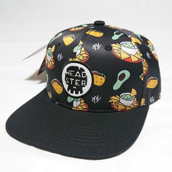 Headster 正規品 Taco Tuesday キャップ 帽子 黒 ブラック 子供 キッズ サイズ