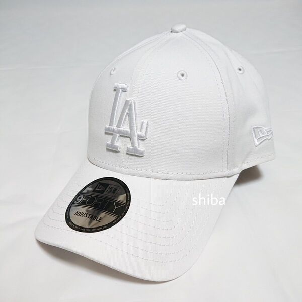 NEW ERA ニューエラ 正規品 ロサンゼルス ドジャース LA キャップ 帽子 白 ホワイト 野球 MLB ユニセックス 大谷