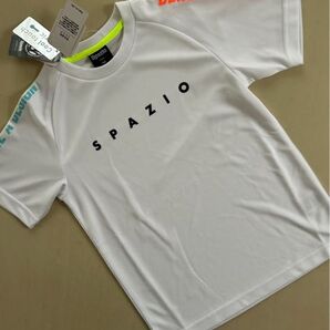 新品タグ付き 140cm スパッツィオ spazio ジュニアプラシャツ ホワイト