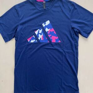 新品タグ付き アディダス adidas メンズS 半袖機能Tシャツ ネイビー