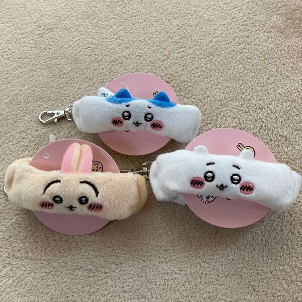 3個セット ちいかわ リストバンドキーホルダー うさぎ ハチワレ ちいかわ