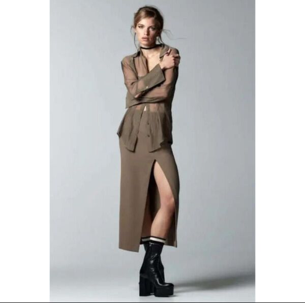 ZARA スリットスカート xs