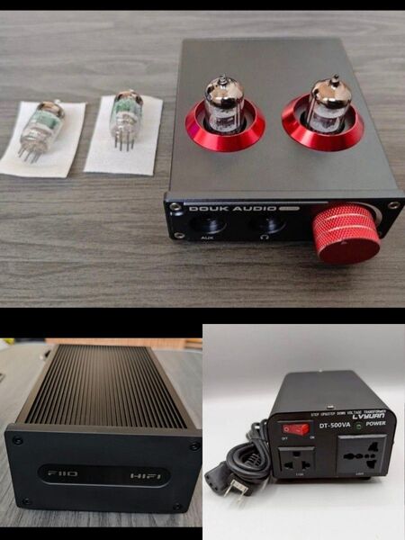 Douk Audio T4 PRO+Fiio PL50 220v+昇圧・降圧トランス 変圧器 LVYUAN DT-500VA