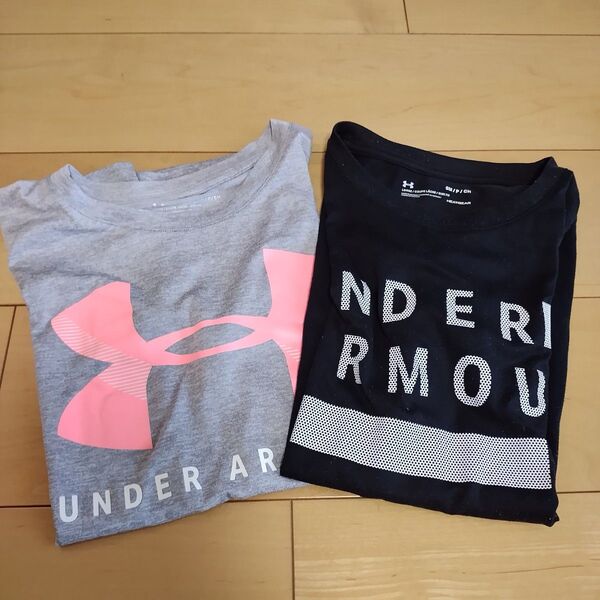 UNDER ARMOUR 半袖Tシャツ グレー・黒 М