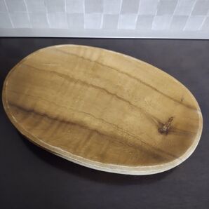 木製のお皿 楕円形プレート