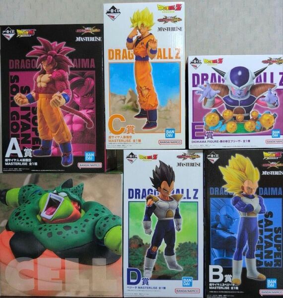 一番くじ ドラゴンボール フィギュア A B C D E ラストワン コンプ ベジータ VSオムニバスCROSS