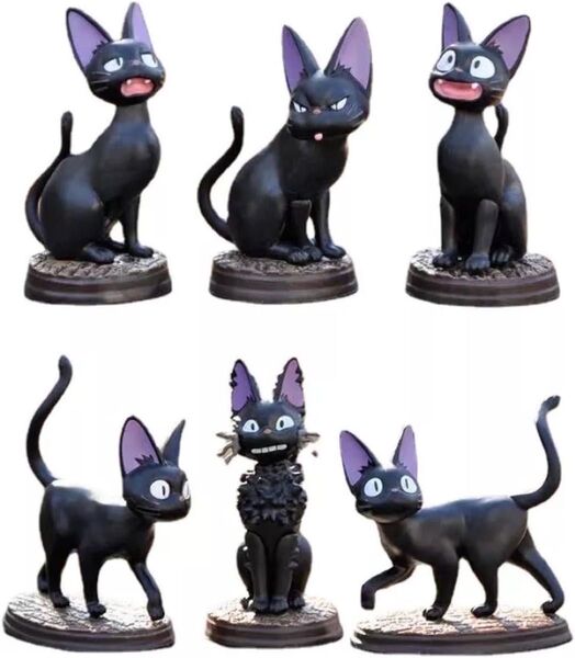 今、売れてます! 魔女の宅急便 ポーズ いっぱい コレクション ジジ 全6種セット スタジオジブリ 宮崎駿 能力 空 修行 成長