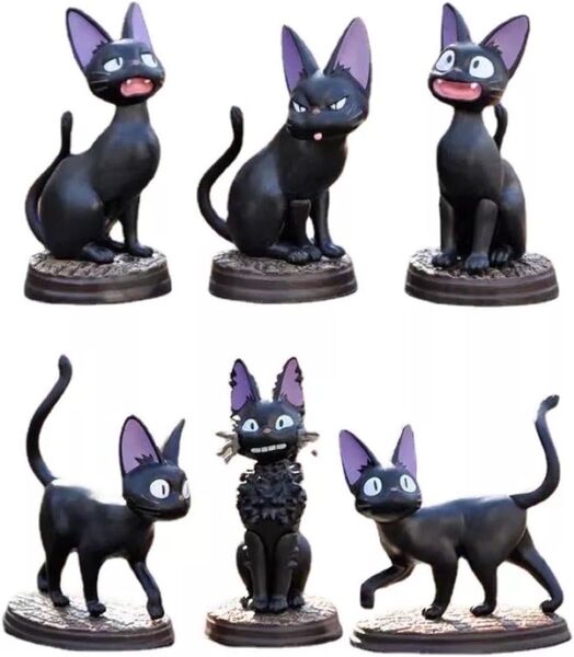 今、売れてます! 魔女の宅急便 ポーズ いっぱい コレクション ジジ 全6種セット スタジオジブリ 宮崎駿 能力 空 修行 成長