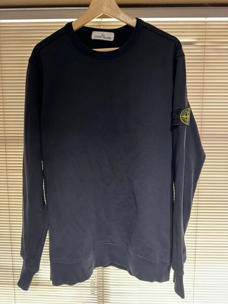 stone island ストーンアイランド 腕章 クルーネックスウェット トレーナー XL 国内正規品 ブラック