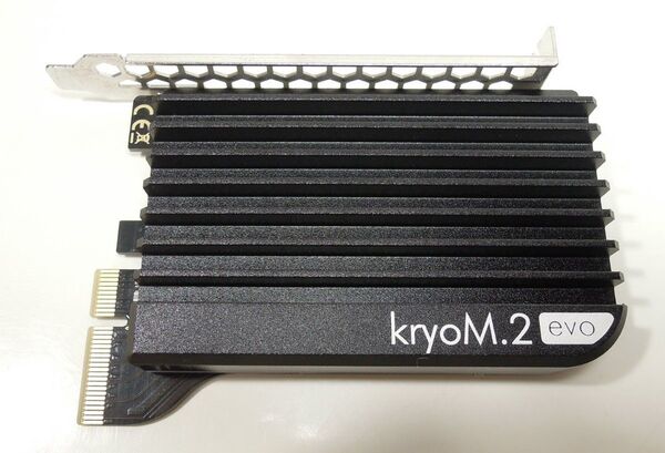 希少品◆Aquacomputer kryoM.2 evo◆NVMe M.2 SSD用 PCIe x4 変換カード◆大型ヒートシンク