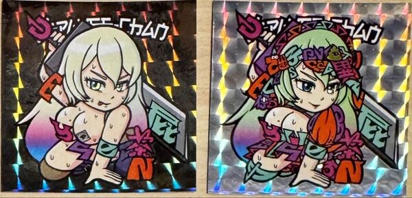 2枚セット デペイズちゃん eddie bombee シークレット 自作シール デペイズマン