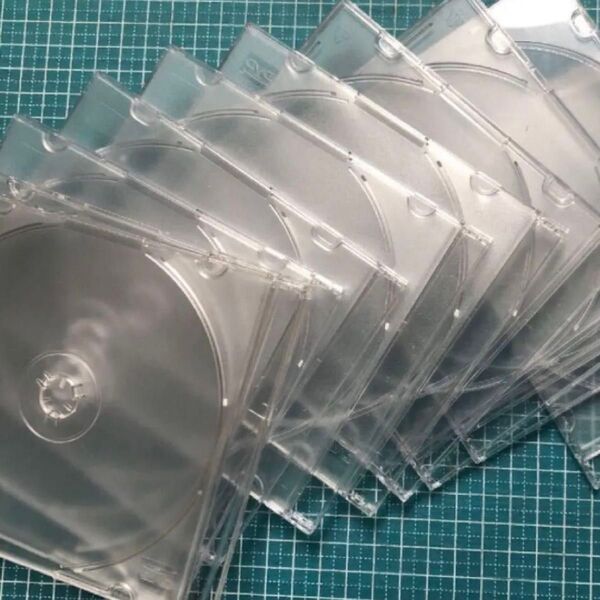 CD.DVD 空ケース8枚セット透明 厚さ5㎜