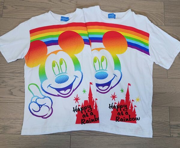 ディズニー ペア ミッキー カップル Tシャツ 半袖 彼氏 彼女