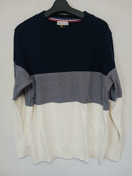 THE SHOP TK セーター Lサイズ★ 長袖 ボーダー ニット 日本製
