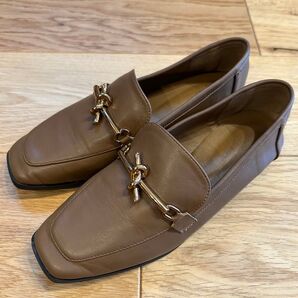 select MOCA フェイクレザービットローファー