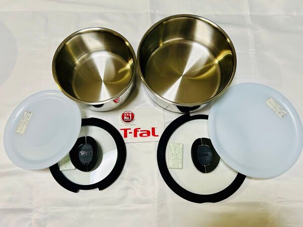 ティファール ソースパン IH対応エモーション ステンレス 6点セット 16cm 20cm
