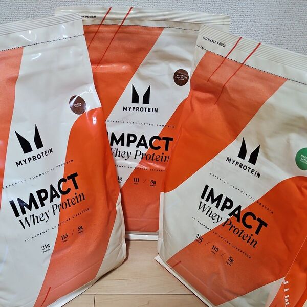 マイプロテイン IMPACTWHEY 2.5kg x 3 7.5kg モカ ナチュラルチョコレート 抹茶ラテ