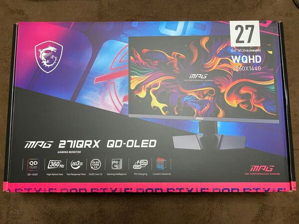 MSI MPG 271QRX QD-OLED ゲーミングモニター MEG MAG 360Hz