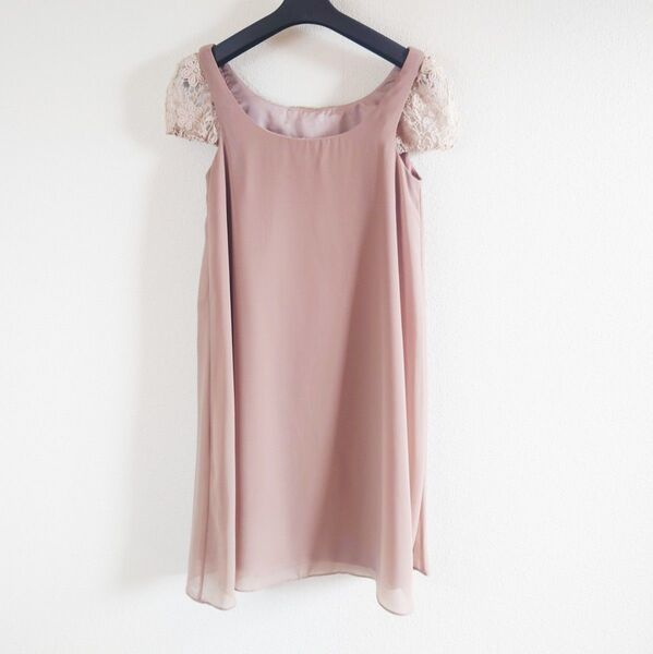 ★Dress de raffinee 袖フリル2wayワンピース 結婚式 パーティー オケージョンドレス 二次会