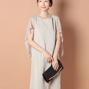 ★nano・universe ナノユニバース ショルダーレースワンピース 結婚式 二次会 パーティー オケージョンドレス