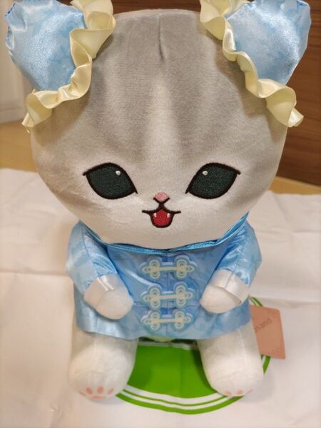 モフサンド チャイナにゃん BIGぬいぐるみ【ブルー】
