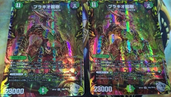 デュエルマスターズ ブラキオ龍樹 銀トレジャー 2枚 SR