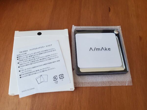 A/mAke エーメイク 浅見めい クリアスライドミラー スクエア ミラー 手鏡 非売品 くれいじーまぐねっと
