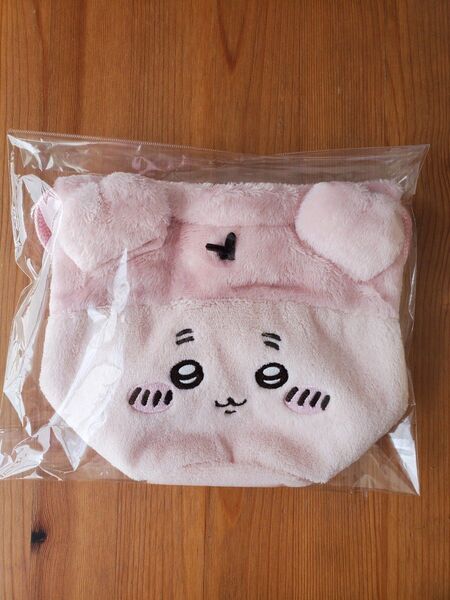 ちいかわ フェイス巾着 古本屋 カニちゃん カニ マスコット ナガノ 巾着 ポーチ 化粧ポーチ