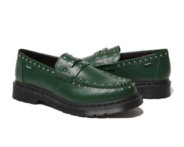 Supreme/Dr. Martens Studded Penton Loafer green us9 27cm uk8