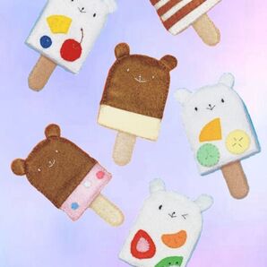 【handmade】クマさんアイスキャンデー 6本☆(1セット限定)